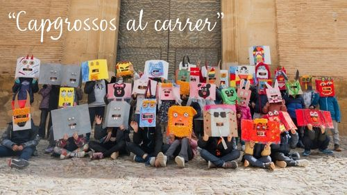 programació de l'espectacle CABEZUDOS A LA CALLE(Pasacalle con los asistentes al taller)
